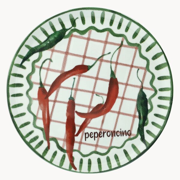 Piatto rotondo per pizza Cinzia Peperoncino