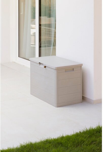 Contenitore da giardino grigio chiaro in plastica Woodys – Toomax