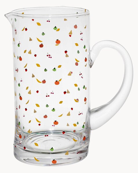 Set brocca e bicchieri in vetro Fruit Ete, set da 2