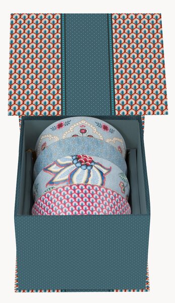 Set di 4 ciotole piccole Oriental Flower