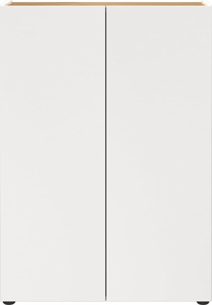 Armadietto bianco con effetto rovere 74x105x33 cm Alviano – Germania