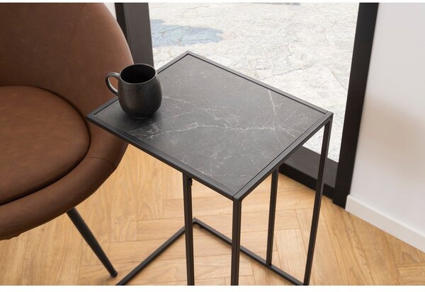 Tavolino con piano effetto marmo 43x35 cm Infinity – Actona
