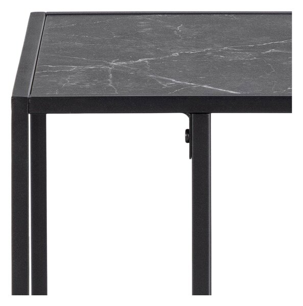 Tavolino con piano effetto marmo 43x35 cm Infinity – Actona