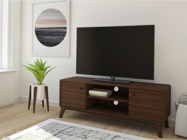 Mobile TV marrone effetto noce 140x53 cm Cassie - Støraa