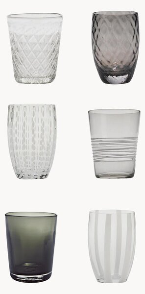 Set di 6 bicchieri fatti a mano Melting Pot