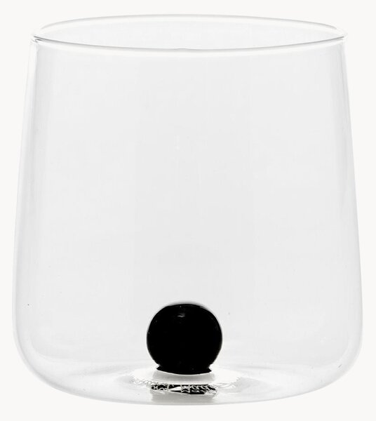 Set di 6 bicchieri in vetro borosilicato fatti a mano Bilia