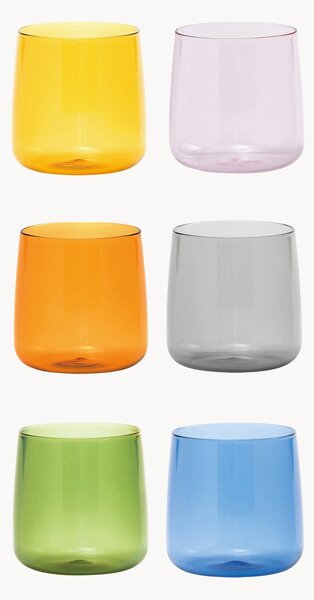 Set di 6 bicchieri in vetro borosilicato fatti a mano No Bilia