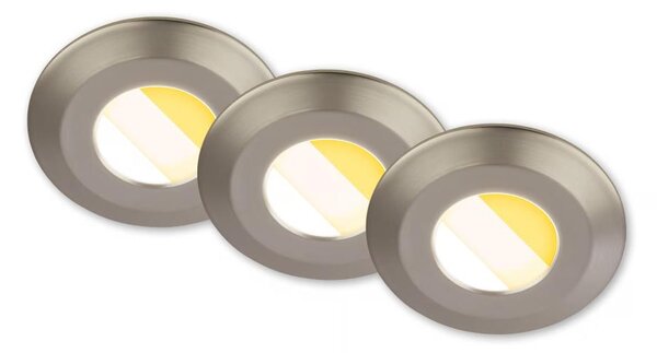 Briloner 7589032 - Set 3xLED dimmerabili, faretti da incasso per bagno KLIRA LED/4,9W/230V IP44 cromato