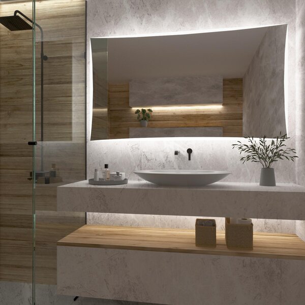 Specchio con luce LED F5