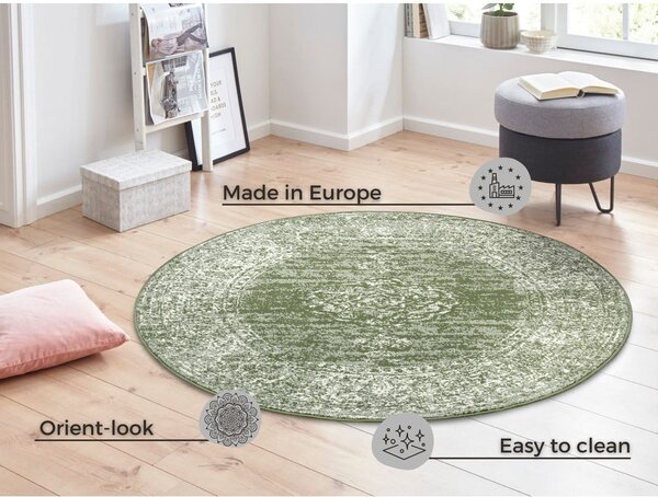 Tappeto rotondo verde ø 160 cm Méridional - Hanse Home