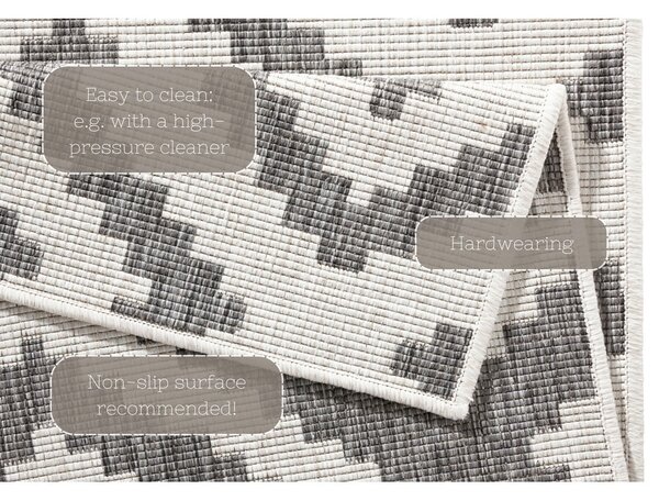 Tappeto grigio per esterni , 80 x 345 cm Malta - NORTHRUGS