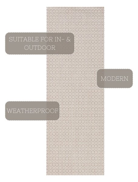 Tappeto grigio per esterni , 80 x 200 cm Coin - NORTHRUGS