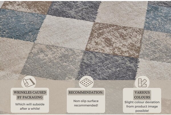 Passatoia blu/beige 80x200 cm Terrain – Hanse Home