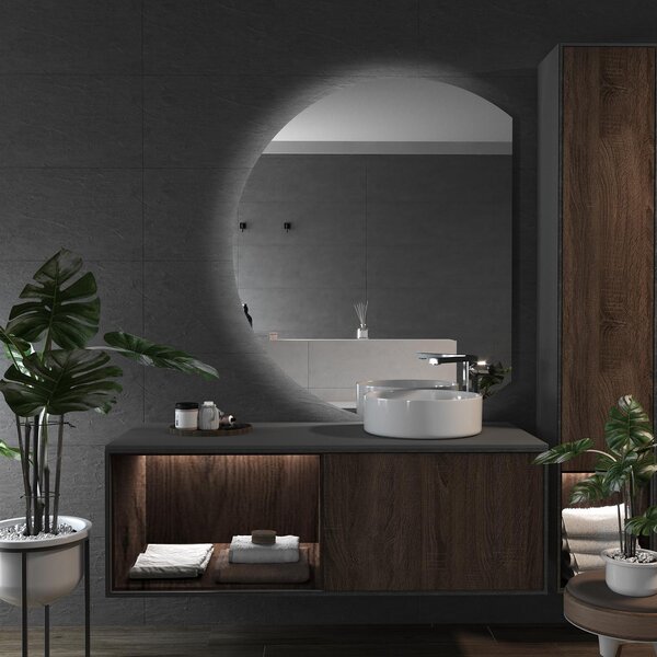 Specchio rotondo con luce LED E5