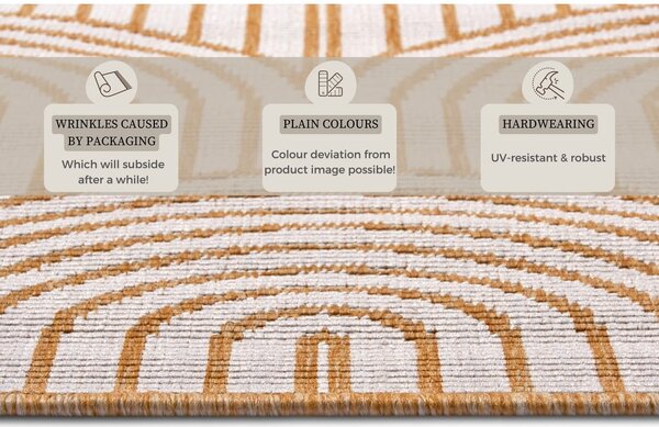 Tappeto per esterni giallo ocra 160x230 cm Pangli Ochre - Hanse Home