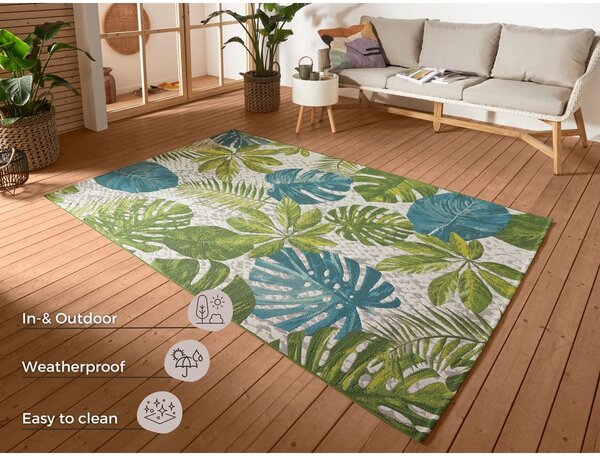 Tappeto da esterno verde/turchese 120x180 cm Flair – Hanse Home
