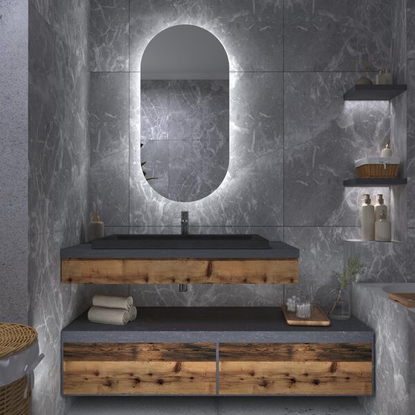 Specchio atipico con luce LED G3