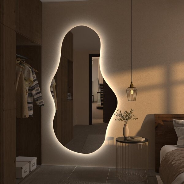 Specchio atipico con luce LED G1
