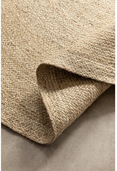 Tappeto rotondo avorio in iuta reversibile ø 140 cm Braided – Hanse Home
