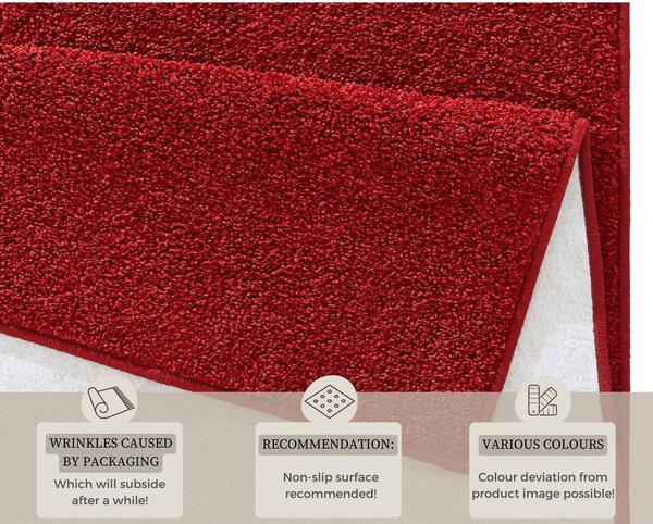 Tappeto rosso , 160 x 240 cm Pure - Hanse Home