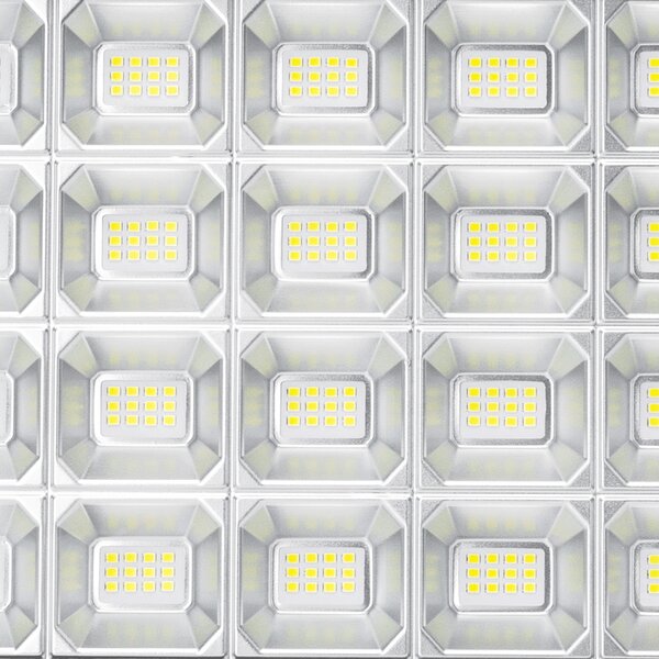 Faro Led 300W nero con pannello solare IP65 Bianco freddo 6500K Dimmerabile con telecomando e con sensore crepuscolare Aigostar