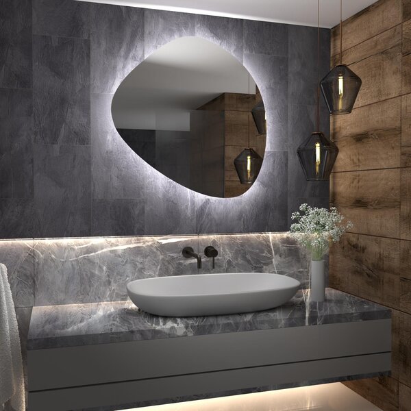 Specchio atipico con luce LED G5