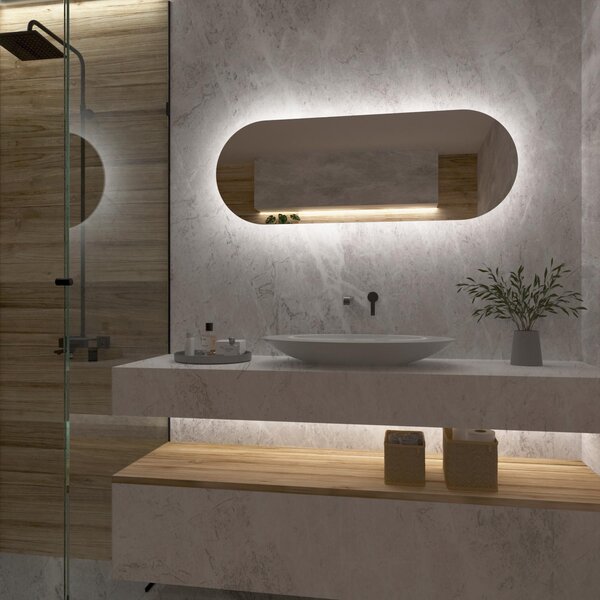 Specchio atipico con luce LED G4