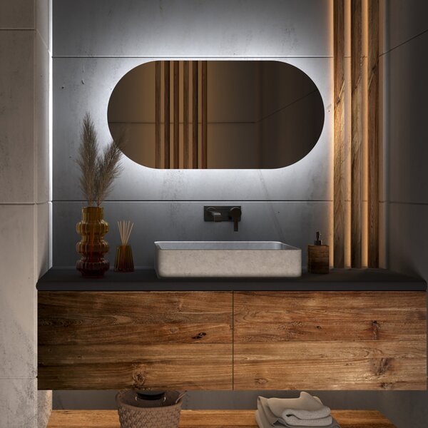 Specchio atipico con luce LED G4