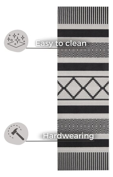 Runner urbano nero e grigio, 45 x 140 cm Cook & Clean - Zala Living