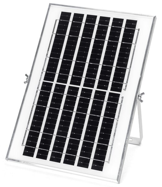 Faro Led 100W Nero con pannello solare IP66 CCT temperatura colore regolabile Dimmerabile con telecomando e crepuscolare Aigostar