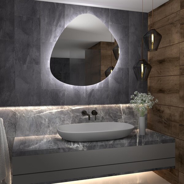 Specchio atipico con luce LED G6