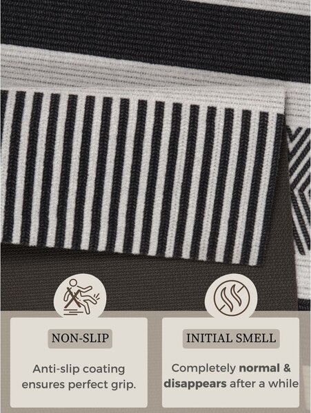 Runner urbano nero e grigio, 45 x 140 cm Cook & Clean - Zala Living