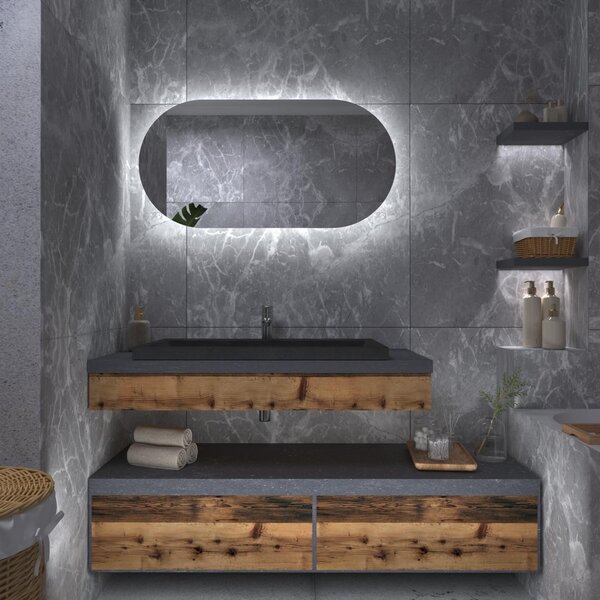 Specchio atipico con luce LED G4