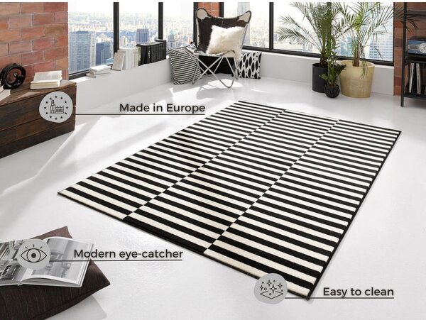 Tappeto nero/color crema 120x170 cm Gloria – Hanse Home