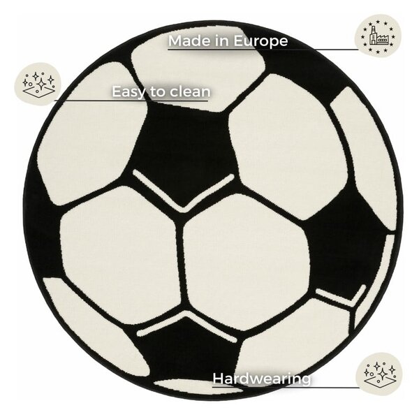 Tappeto per bambini , ⌀ 150 cm Football - Hanse Home
