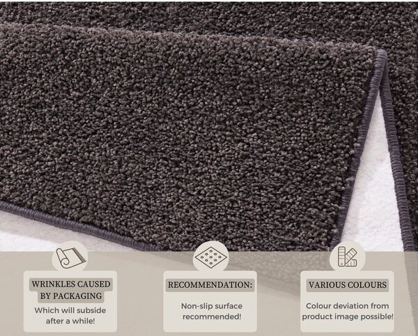 Tappeto grigio antracite , 140 x 200 cm Pure - Hanse Home