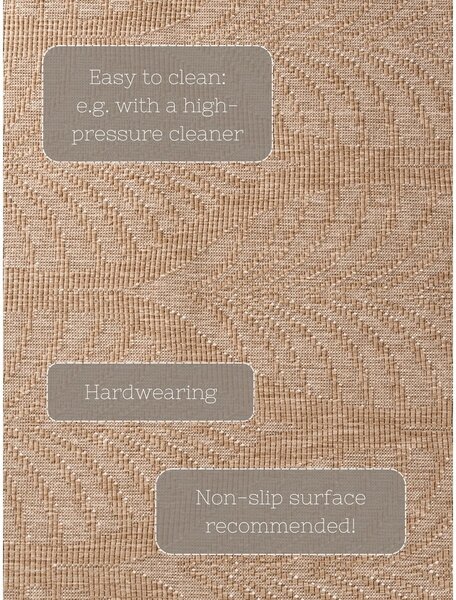 Passatoia da interno ed esterno beige/avorio 80x250 cm Duet Liora – NORTHRUGS