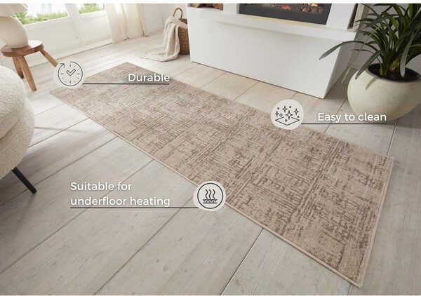 Passatoia marrone/beige 80x200 cm Terrain – Hanse Home