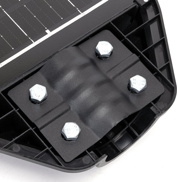 Lampione stradale Led 70W Nero con pannello solare IP65 Bianco freddo 6500K con sensore crepuscolare e di movimento Aigostar