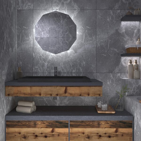 Specchio atipico con luce LED G11