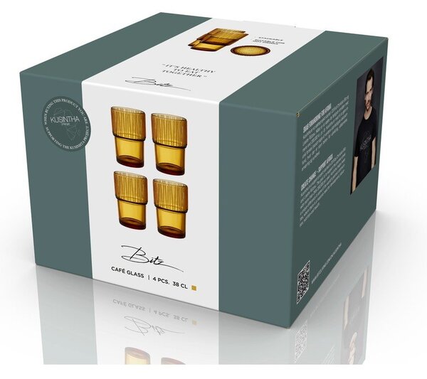 Set di bicchieri 4 pz 380 ml Kusintha – Bitz