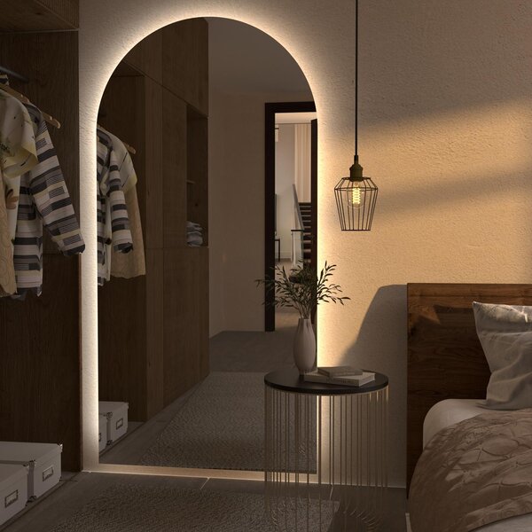 Specchio atipico con luce LED G9