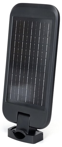 Lampione stradale Led 180W Nero con pannello solare IP65 Bianco freddo 6500K con sensore crepuscolare e di movimento Aigostar