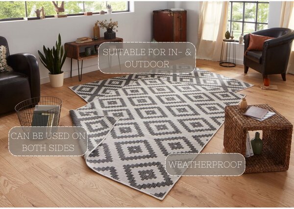 Tappeto grigio per esterni , 160 x 230 cm Malta - NORTHRUGS