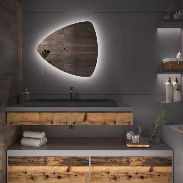 Specchio atipico con luce LED G12
