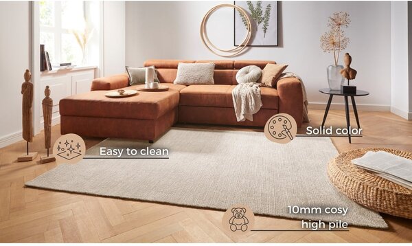 Tappeto beige , 120 x 170 cm Supersoft - Mint Rugs