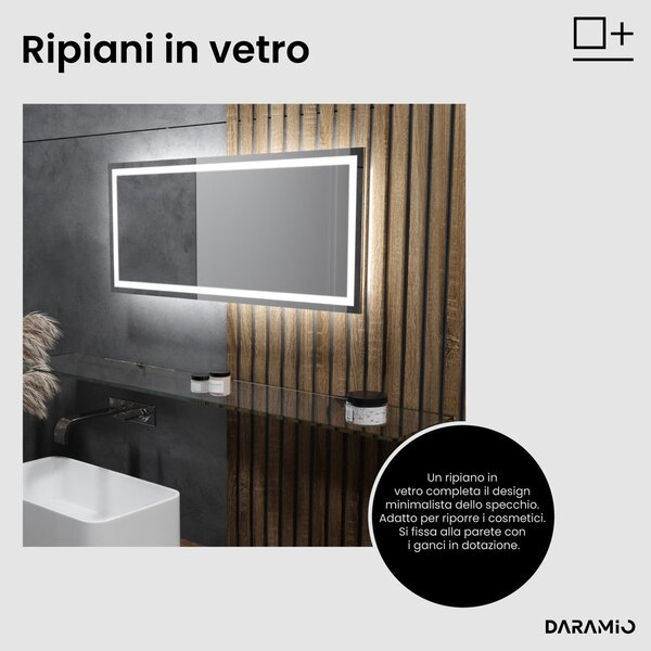 Specchio con luce LED F2