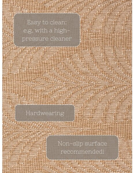 Tappeto da interno/esterno beige/avorio 160x230 cm Duet Liora – NORTHRUGS