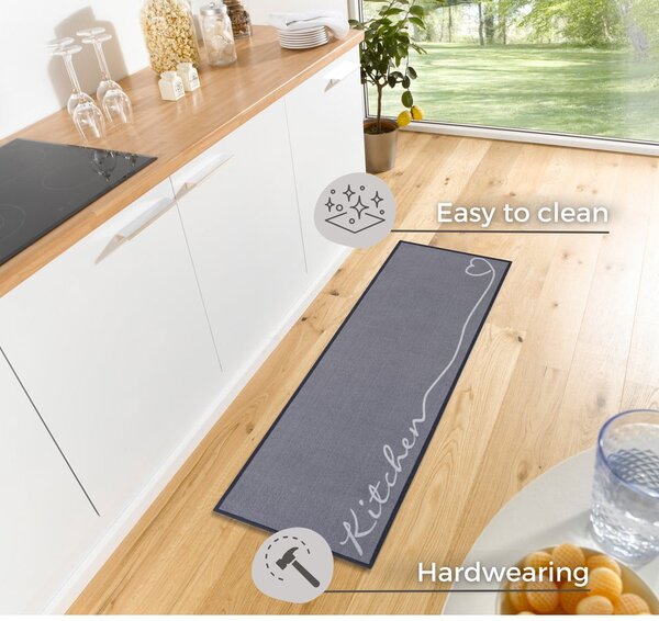 Runner grigio da cucina, 50 x 150 cm Cook & Clean - Zala Living