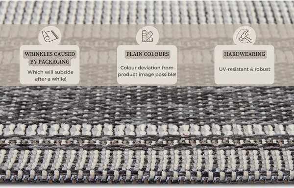 Tappeto grigio per esterni 155x235 cm Clyde Cast - Hanse Home